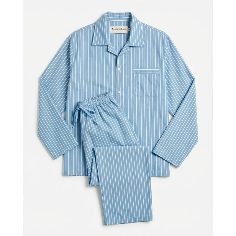 Long Sleeve & Pant Set — Sky
