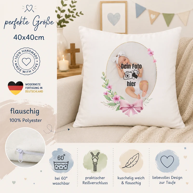 Kissen mit deinem Foto - Persönliche Erinnerungen schenken
