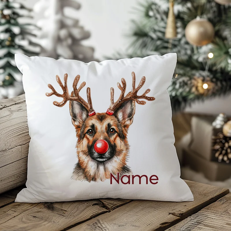 Kissenbezug Weihnachten Schäferhund