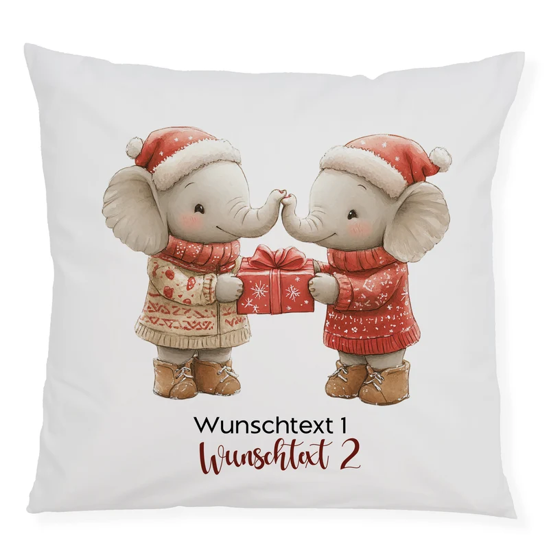 Kissenbezug Elefantenfreunde - Für liebevolle Momente
