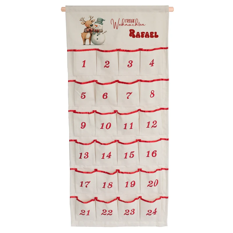 Adventskalender mit Weihnachtsmotiven - Vorfreude auf Weihnachten