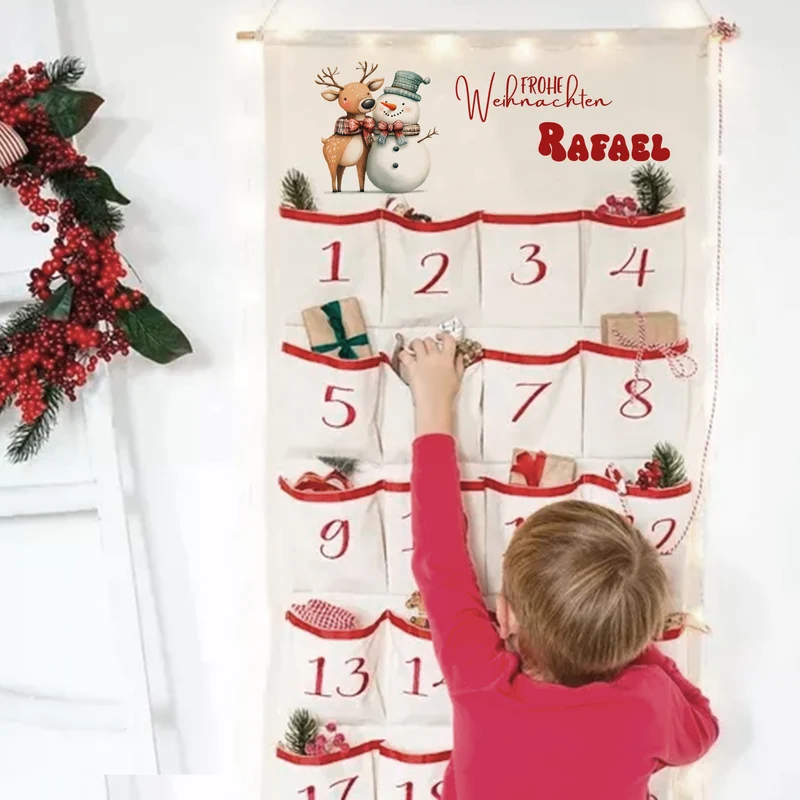 Adventskalender mit Weihnachtsmotiven - Vorfreude auf Weihnachten