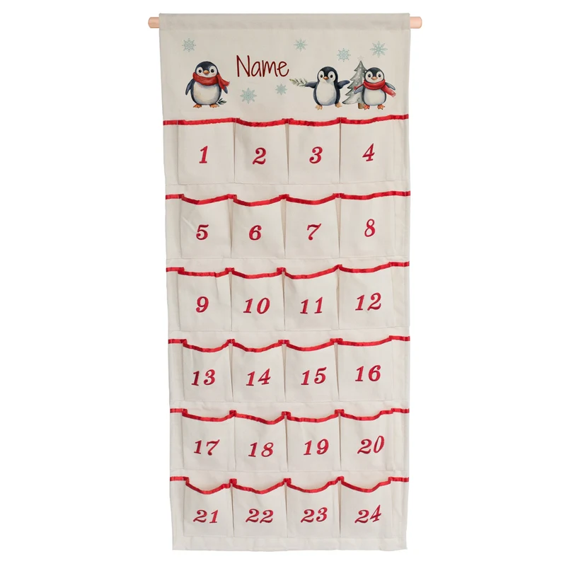 Adventskalender mit Pinguinen