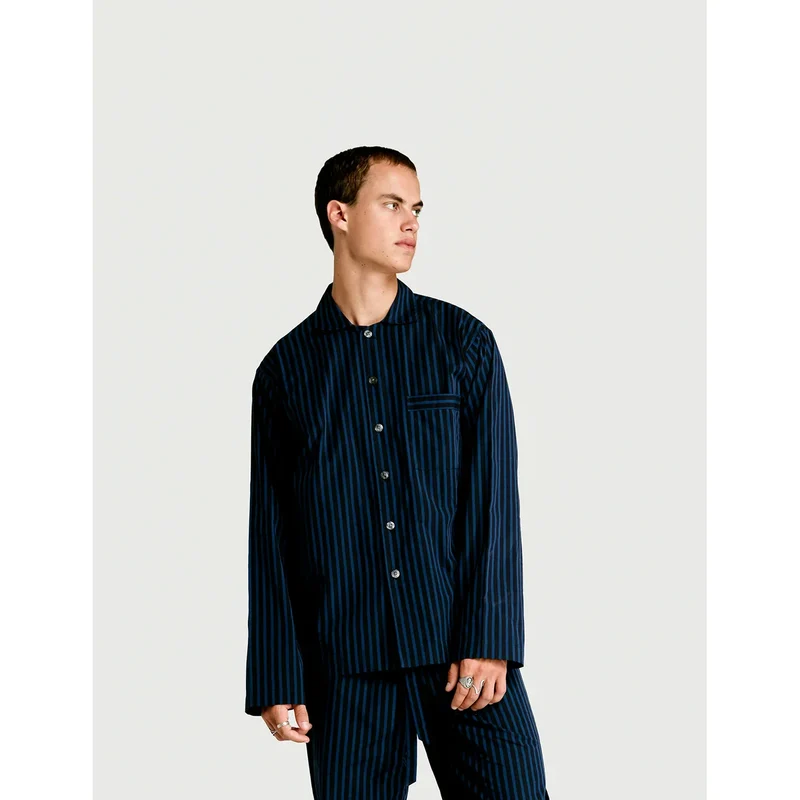 Long Sleeve & Pant Set — Navy Stripe