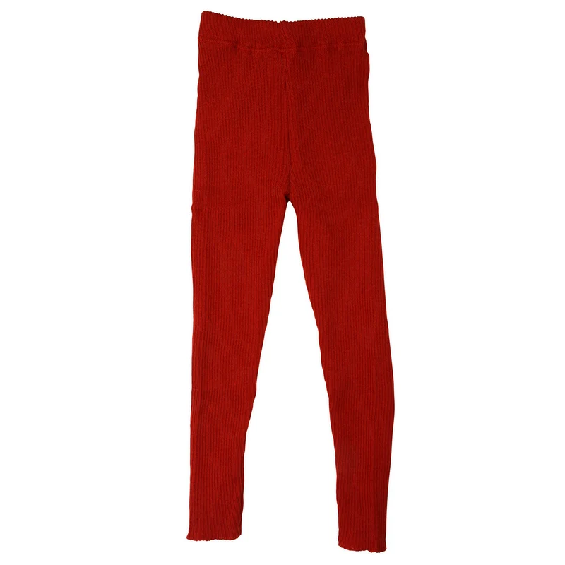 50/56 Baby Strick‑Leggings 100% Schurwolle Rot Disana