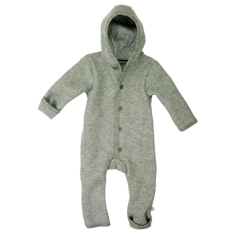 50/56 Baby Walk‑Overall Schurwolle Grau Disana