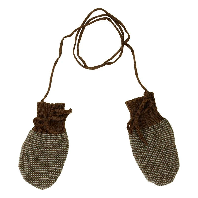 Baby Strick‑Handschuhe Schurwolle Gr. 7 cm ohne Daumen Disana