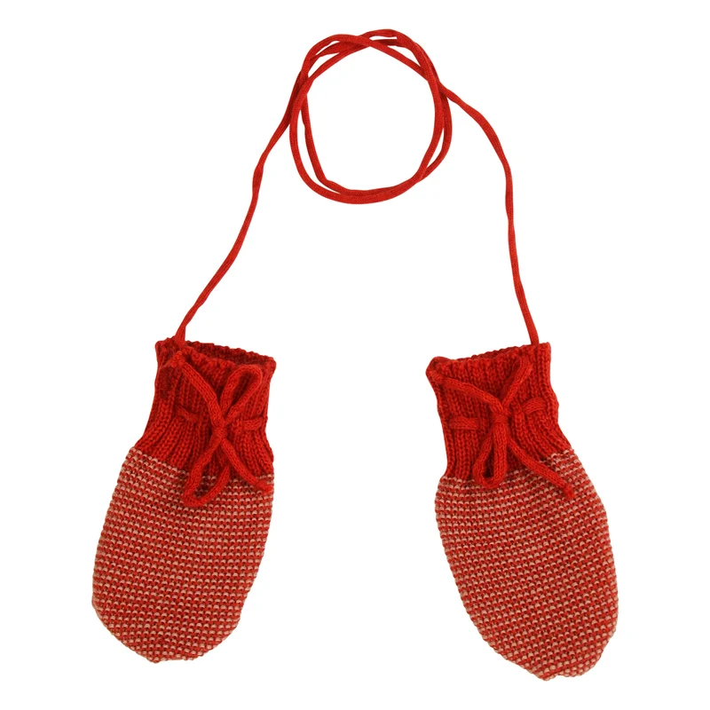 Baby Strick‑Handschuhe Schurwolle Gr. 7 cm ohne Daumen Disana