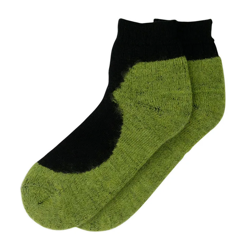 Hirsch Sport Sneaker Socken 100% Schurwolle Lime