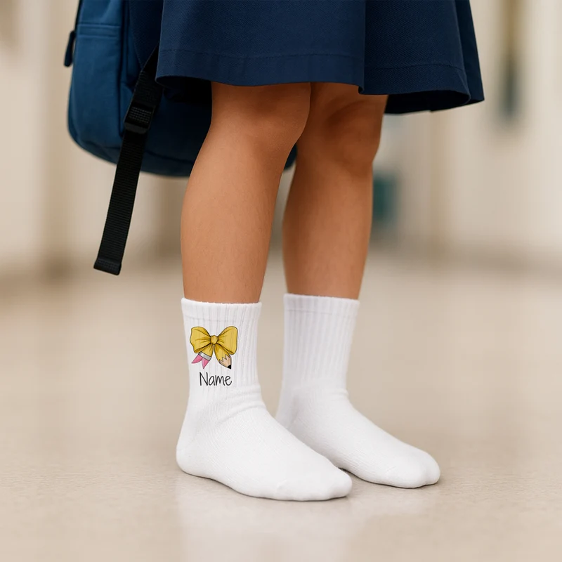 Socken mit gelber Schleife - Dein persönlicher Stil