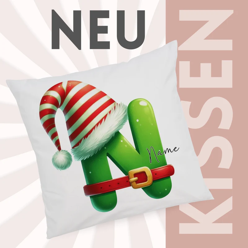 Kissenbezug Buchstabe N