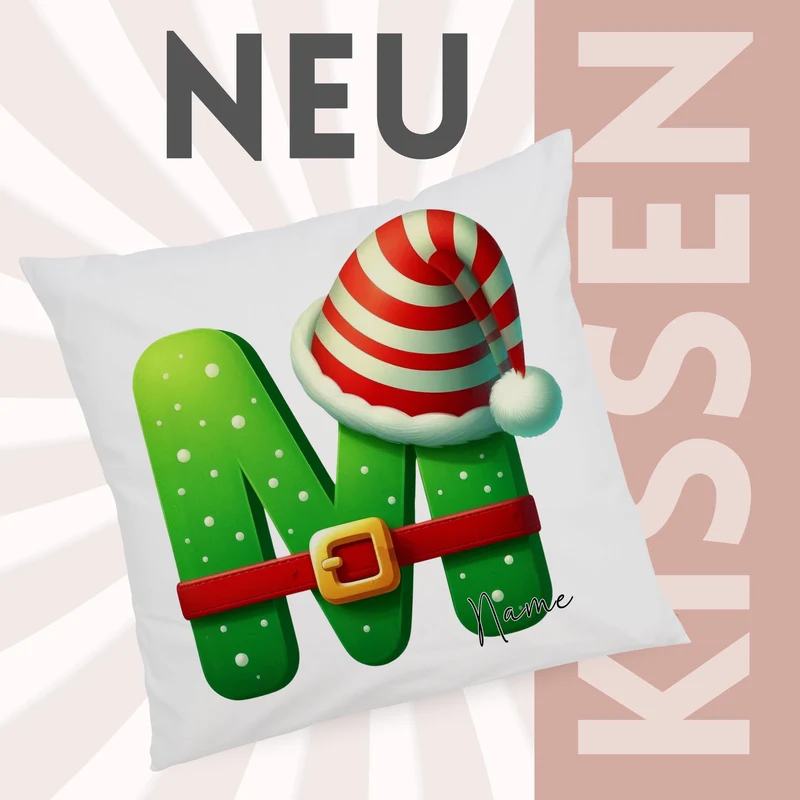 Kissenbezug Buchstabe M