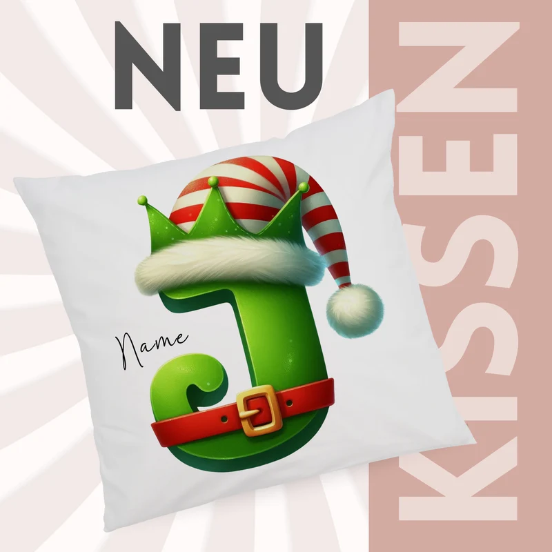 Kissenbezug Buchstabe J