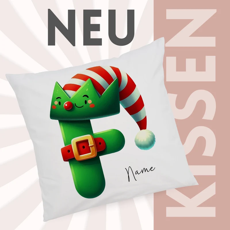 Kissenbezug Buchstabe F