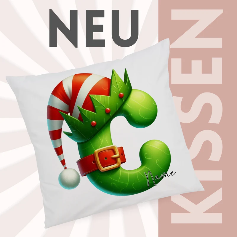 Kissenbezug Buchstabe C
