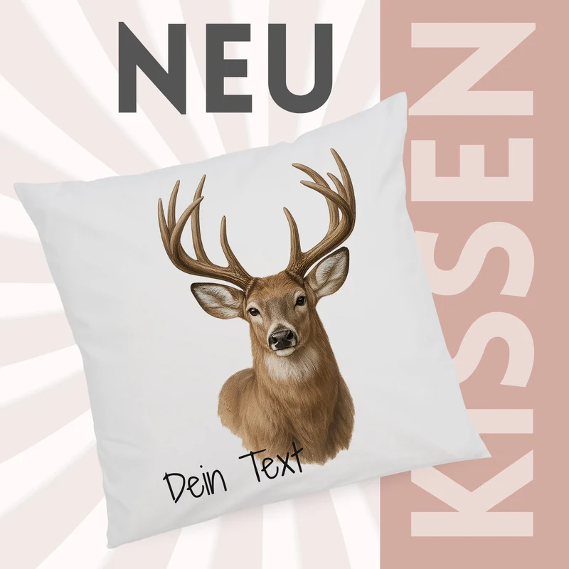 Kissenbezug Hirsch - Gemütliche Naturverbundenheit