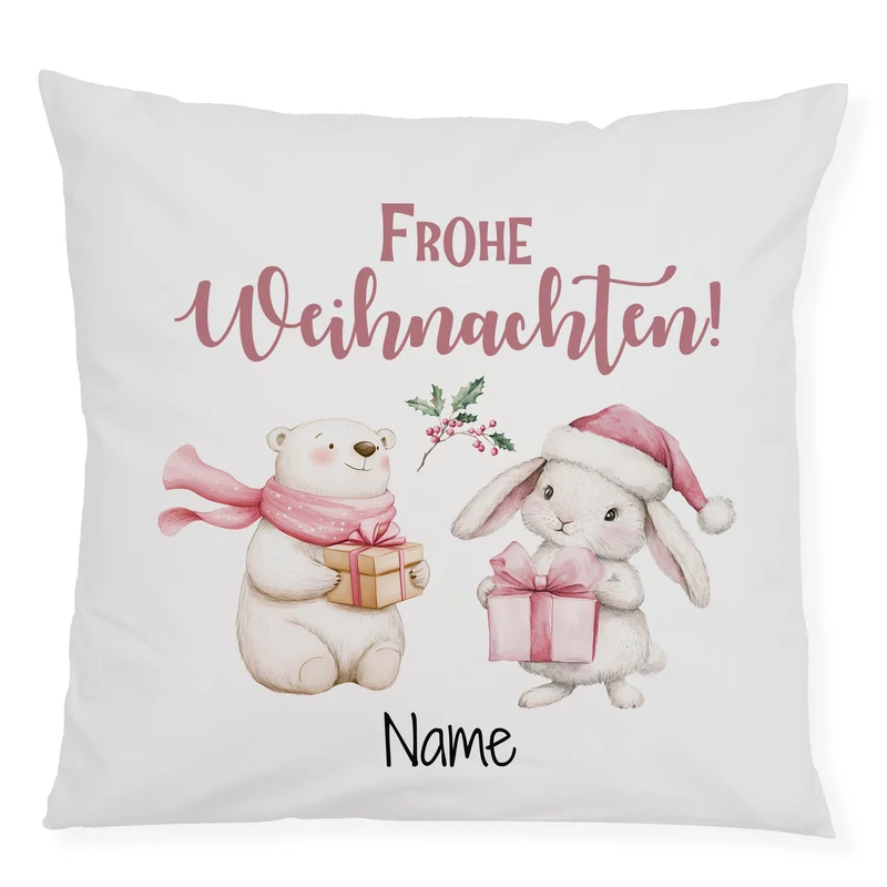 Kissenbezug mit Weihnachtsmotiven - Für ein gemütliches Fest