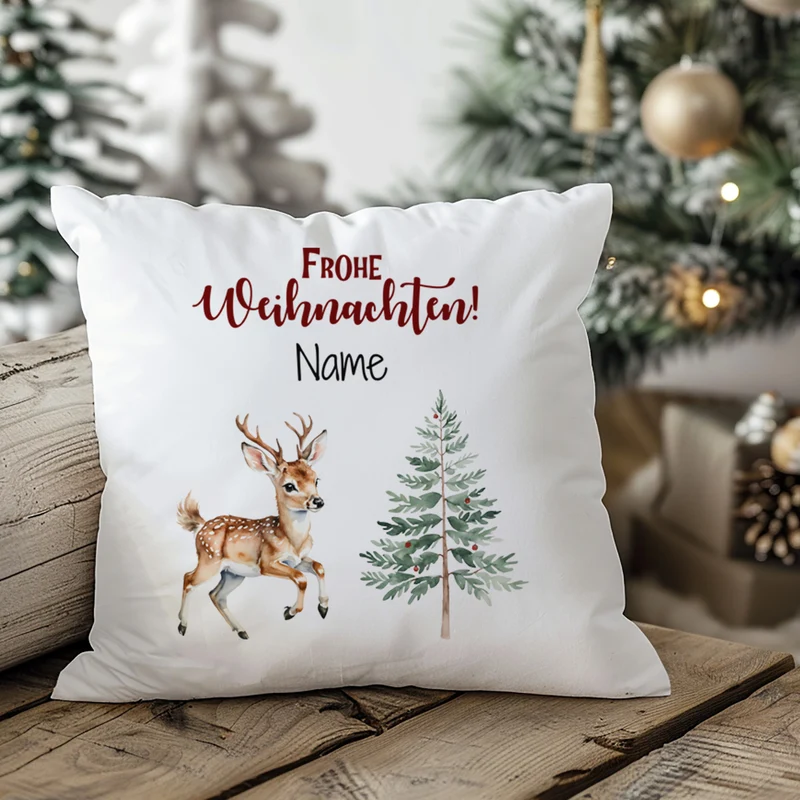 Kissenbezug Weihnachtsmotiv - Festliche Gemütlichkeit für dein Zuhause