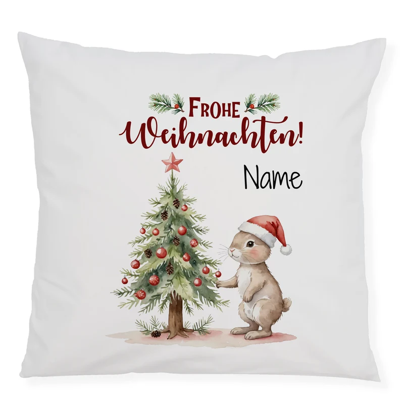 Kissenbezug Weihnachtsmotiv - Frohe Weihnachten für dein Zuhause