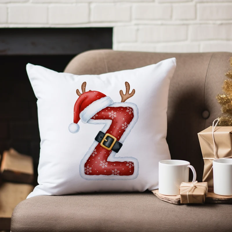 Weihnachts Kissenbezug Buchstabe Z