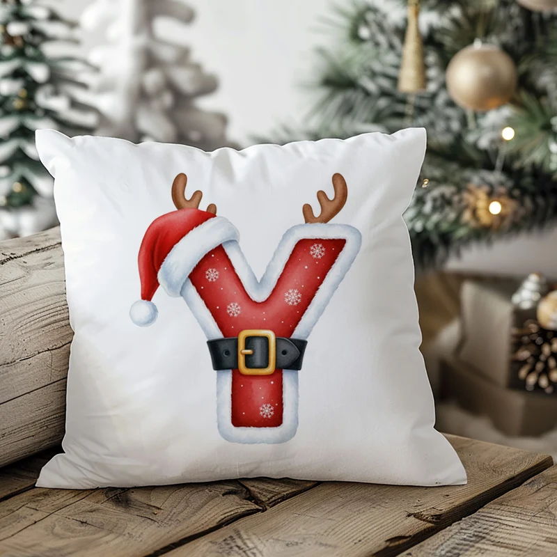 Weihnachts Kissenbezug Buchstabe Y