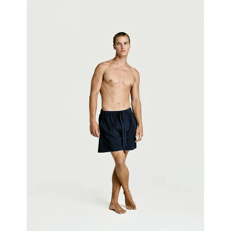 Sleep Short — Navy Stripe