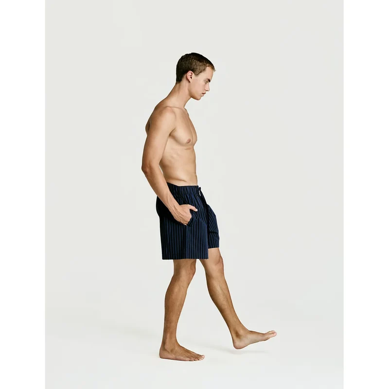 Sleep Short — Navy Stripe