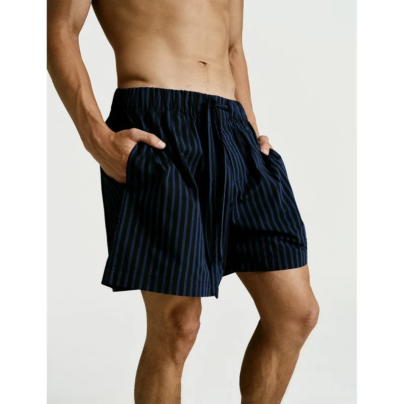 Sleep Short — Navy Stripe