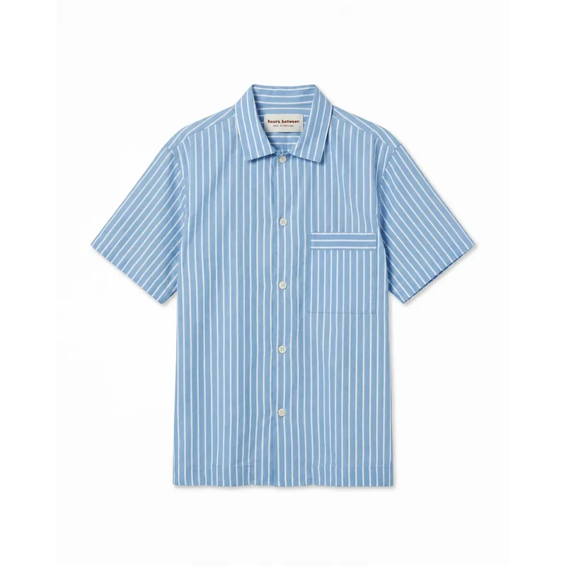 Short Sleeve Shirt — Sky Stripe