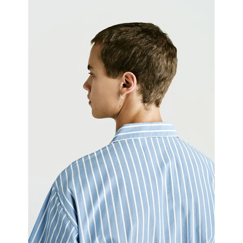 Short Sleeve Shirt — Sky Stripe