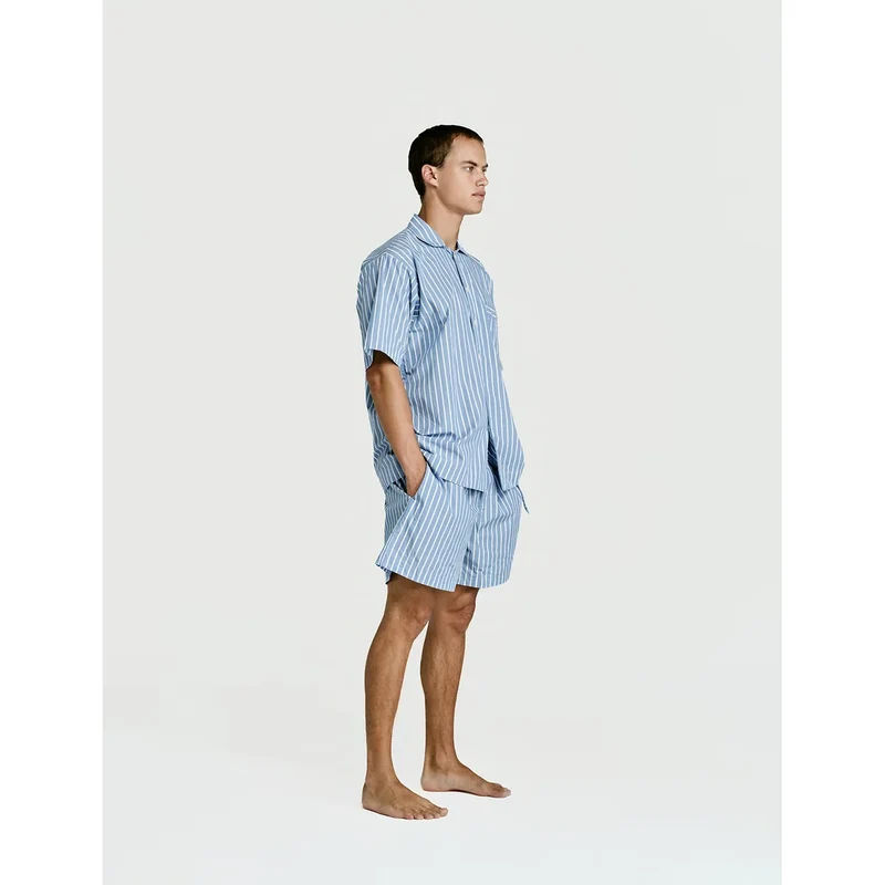 Short Sleeve Shirt — Sky Stripe