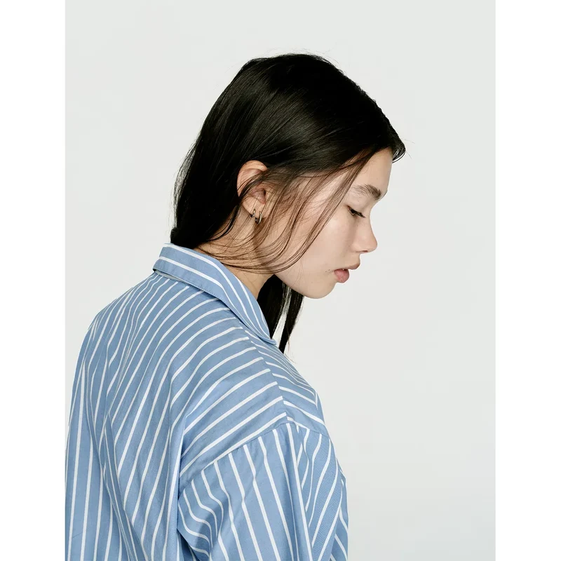 Short Sleeve Shirt — Sky Stripe