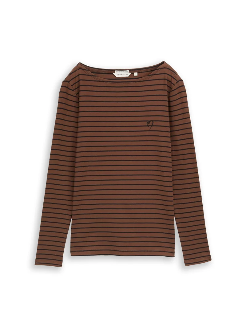 Langarmshirt mit Streifenmuster