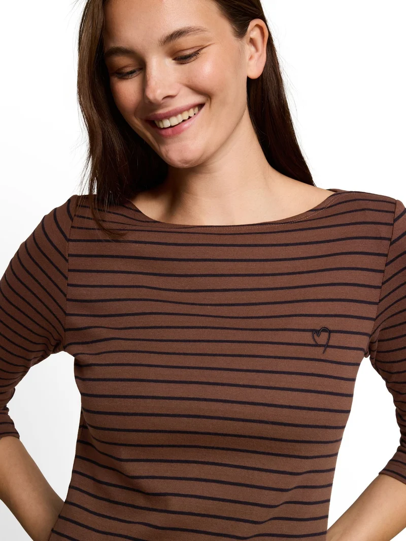Langarmshirt mit Streifenmuster