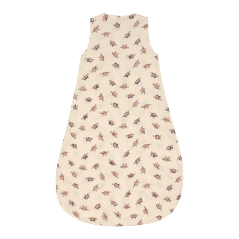 LÄSSIG Muslin Schlafsack - Tiny Team Cat