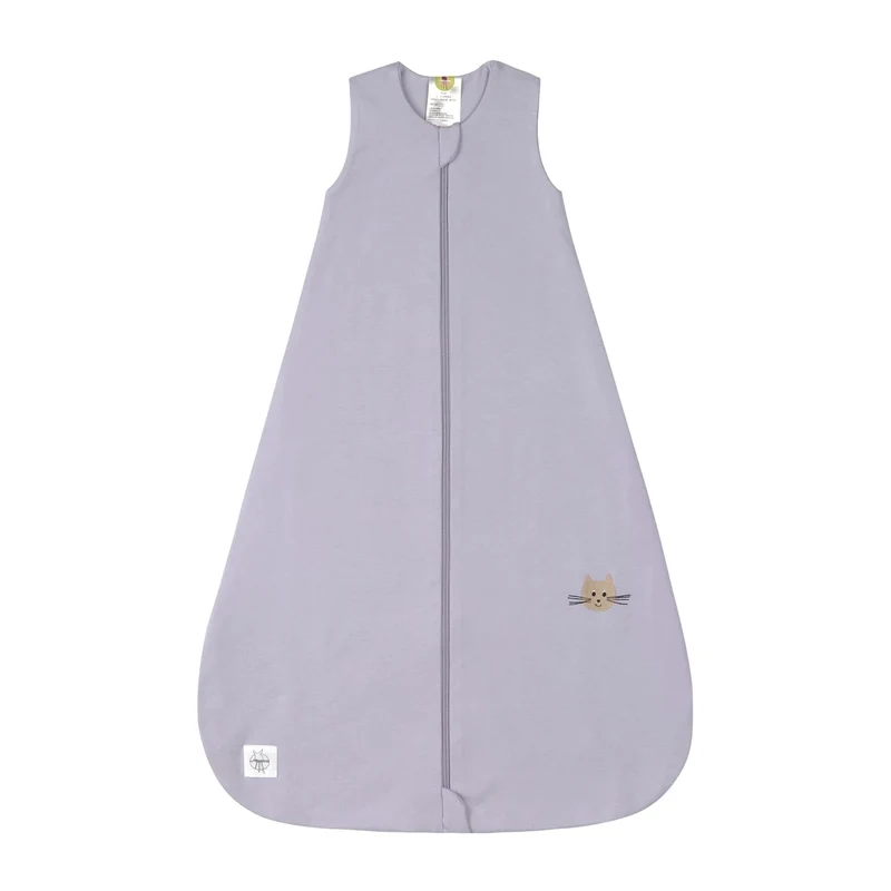 LÄSSIG Schlafsack Jersey - Cat Lilapastel