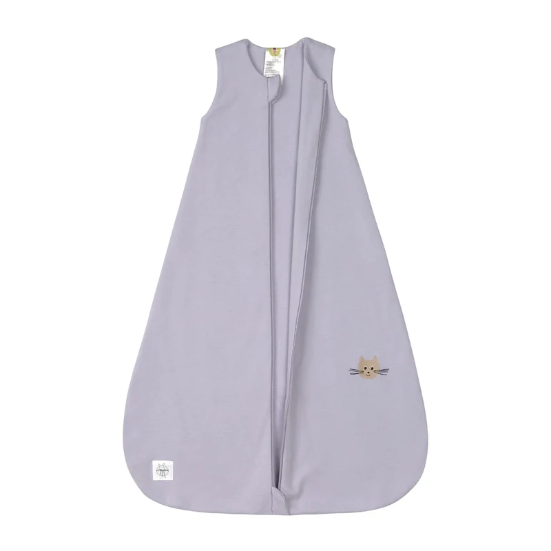LÄSSIG Schlafsack Jersey - Cat Lilapastel