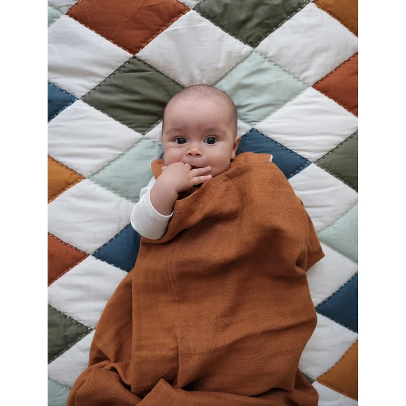 FABELAB Baby Patchwork Steppdecke - Diamond