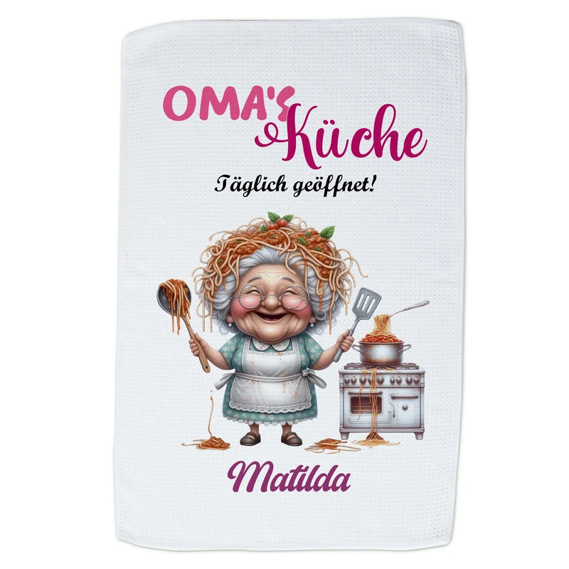 Geschirrtuch Oma's Küche - Für herzliche Momente beim Kochen