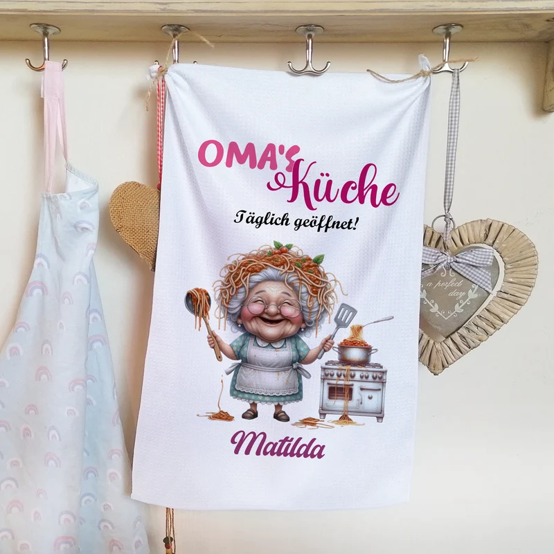 Geschirrtuch Oma's Küche - Für herzliche Momente beim Kochen