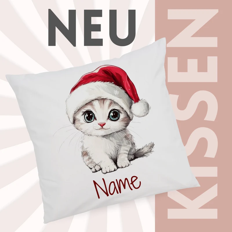 Kissenbezug Kätzchen - Für kuschelige Weihnachten
