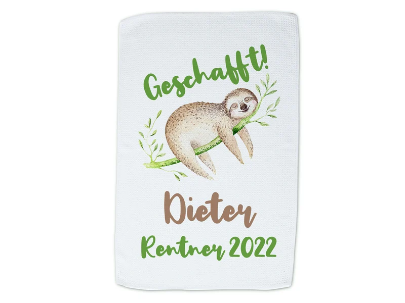 Geschirrtuch Rentner Geschenk 2026