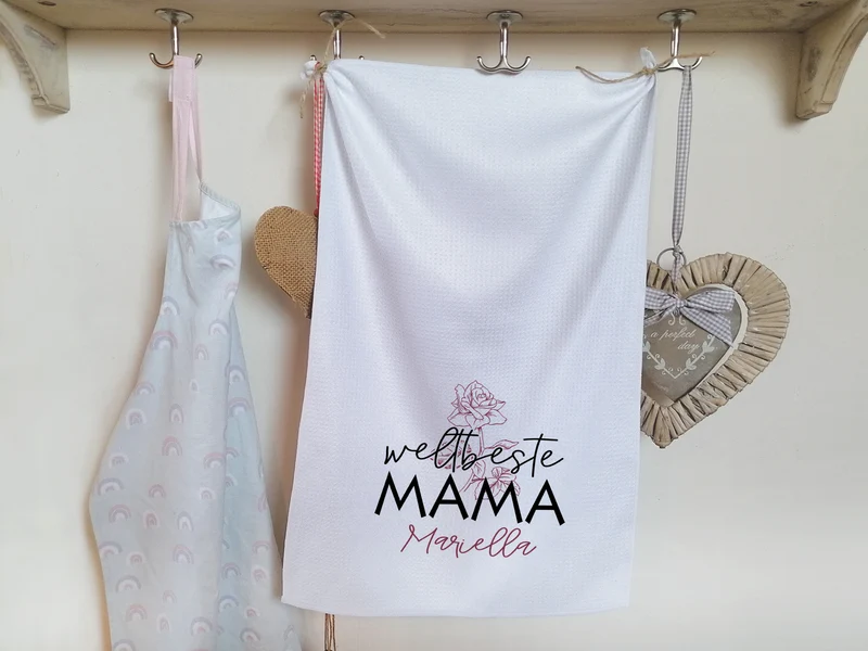 Geschirrtuch Weltbeste Mama