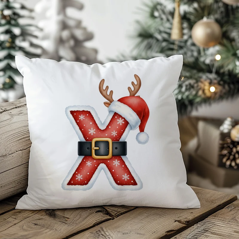 Weihnachts Kissenbezug Buchstabe X