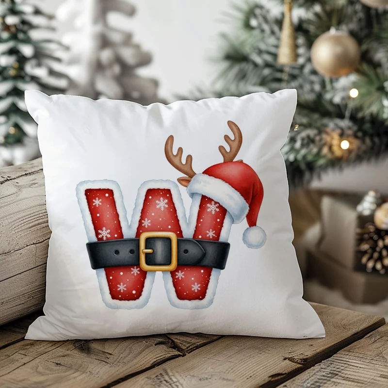 Weihnachts Kissenbezug Buchstabe W