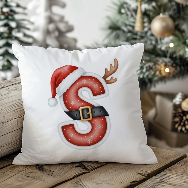 Weihnachts Kissenbezug Buchstabe S