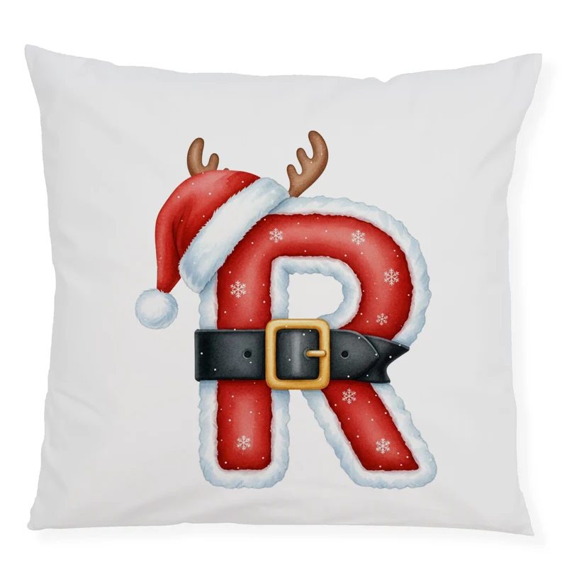 Weihnachts Kissenbezug Buchstabe R
