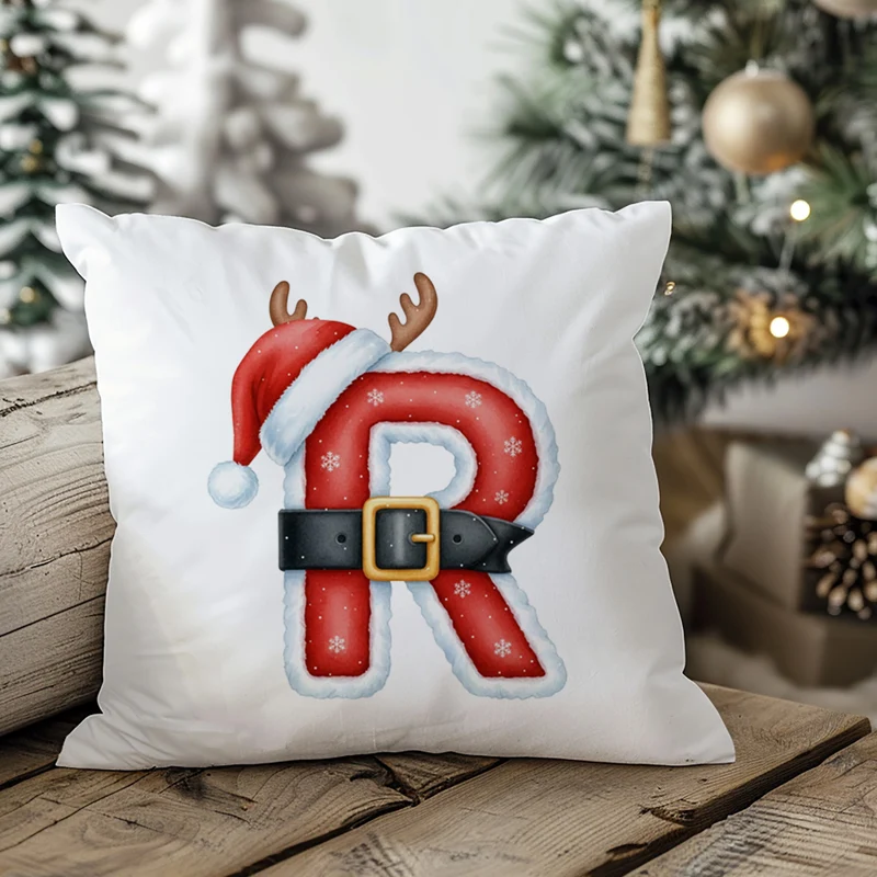 Weihnachts Kissenbezug Buchstabe R