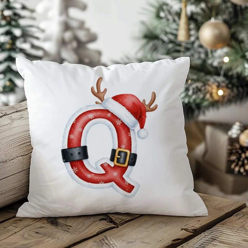 Weihnachts Kissenbezug Buchstabe Q