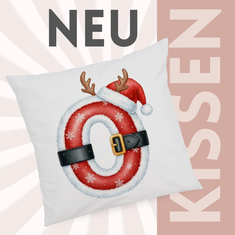 Weihnachts Kissenbezug Buchstabe O